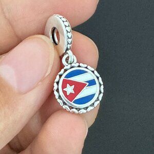 Pandora Cuba Flag  Exclusive Charm